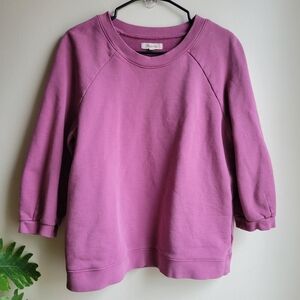Madewell size xs pullover 1/4 length sleeve
